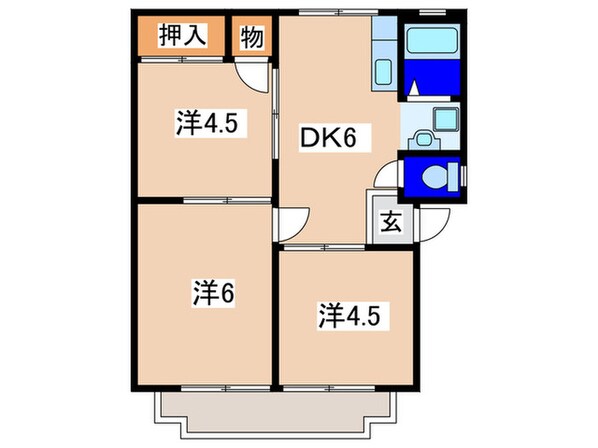 クレアーレ・カザの物件間取画像